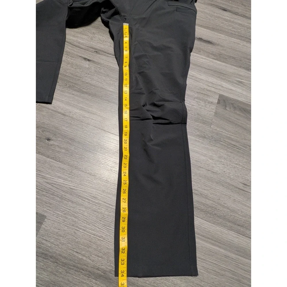 New‎ With Tag Under Armour Men's Black Storm Alpha Flat Front Pants Size 36x34